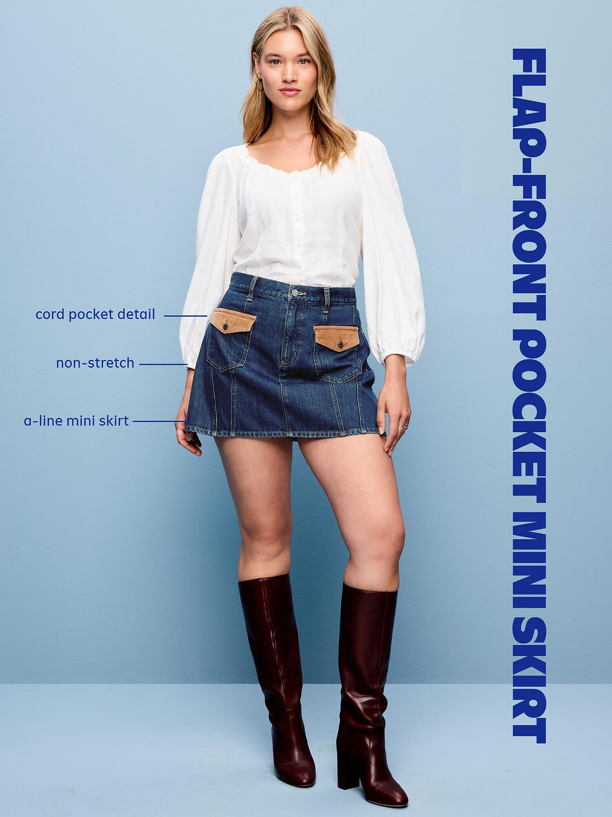 Flap-Front Pocket Mini Skirt | Old Navy