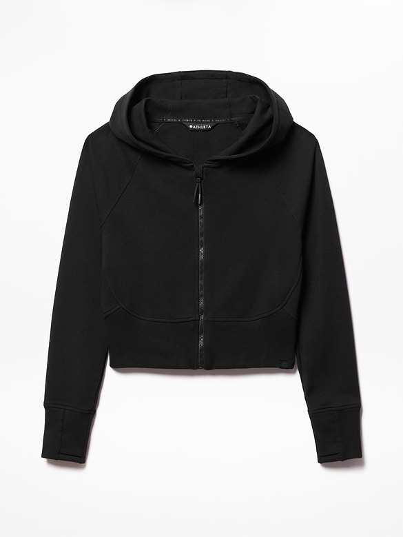 Athleta Girl All Day Full Zip Shrunken Hoodie
