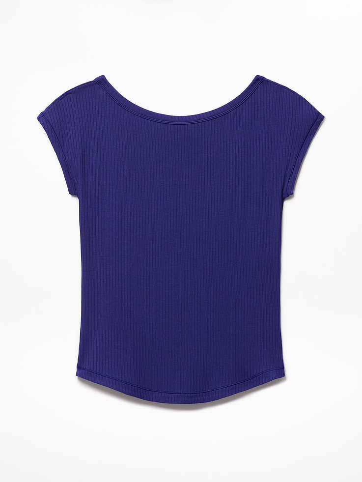 Image number 7 showing, Perfect Rib Boatneck Tee