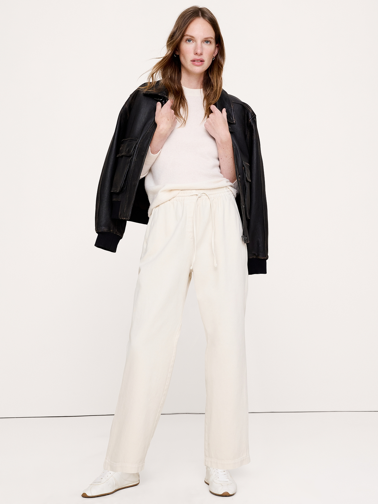 The Getaway Straight-Leg Pant in Cotton | Banana Republic