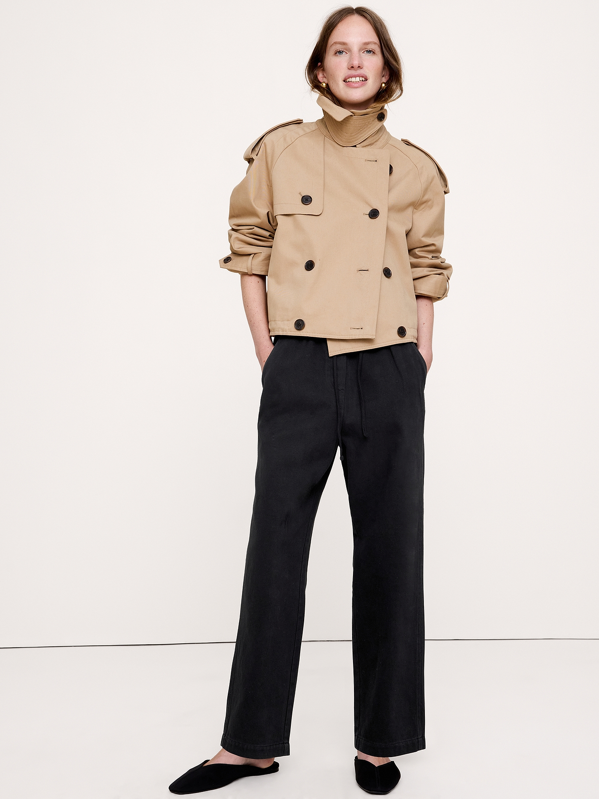 The Getaway Straight-Leg Pant in Cotton | Banana Republic