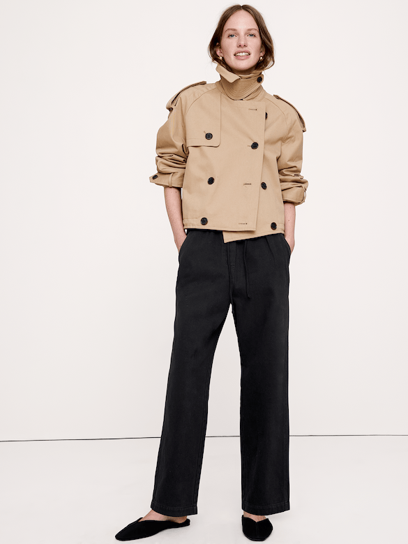 The Getaway Straight-Leg Pant in Cotton