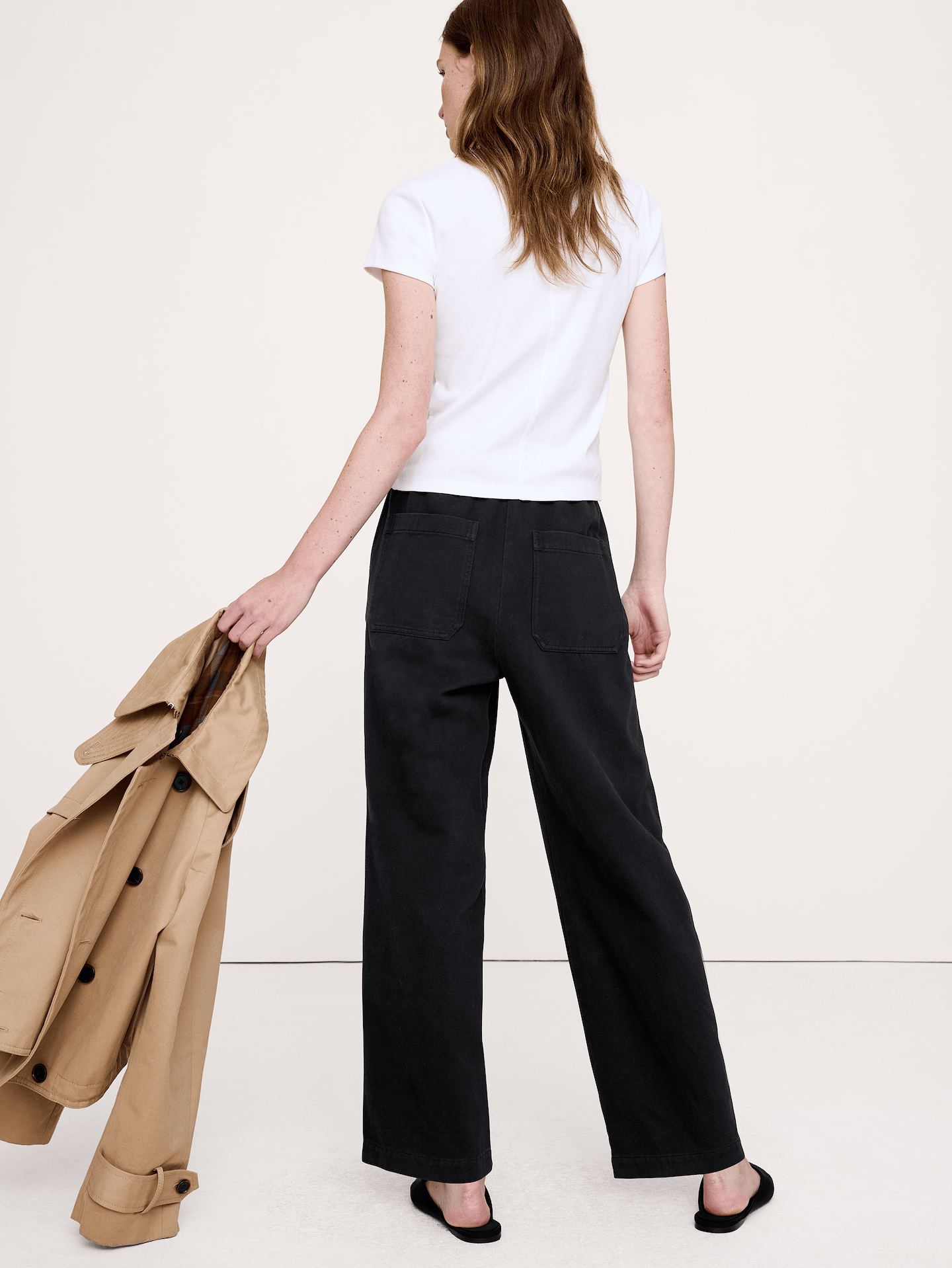 L'image numéro 3 présente Pantalon à jambe droite en coton Escapade