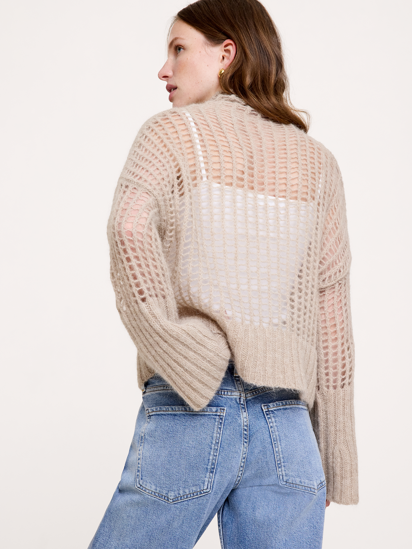 Image number 3 showing, Italian Mesh Sweater