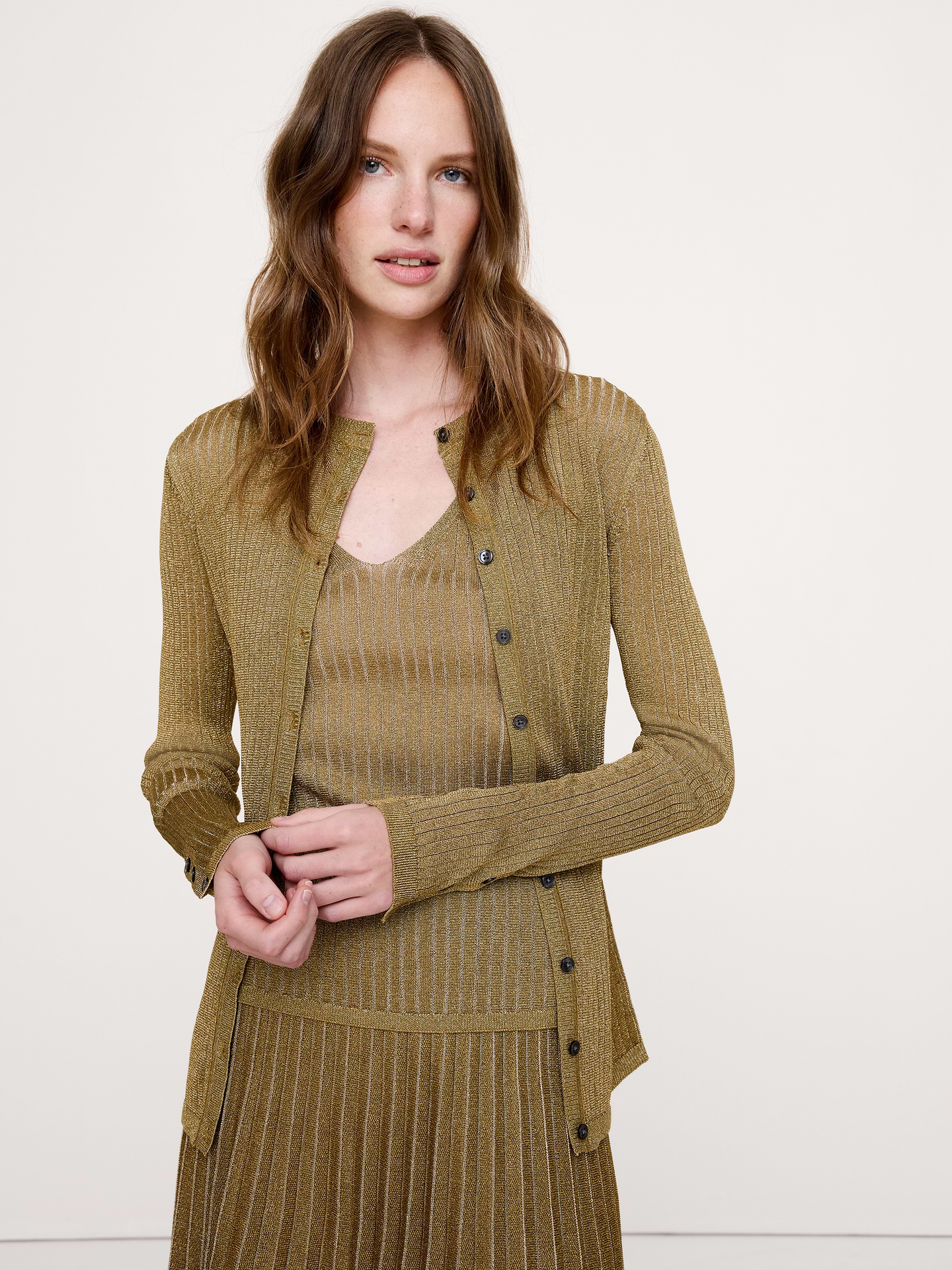 Image 4 of 5, Metallic Sweater Tank