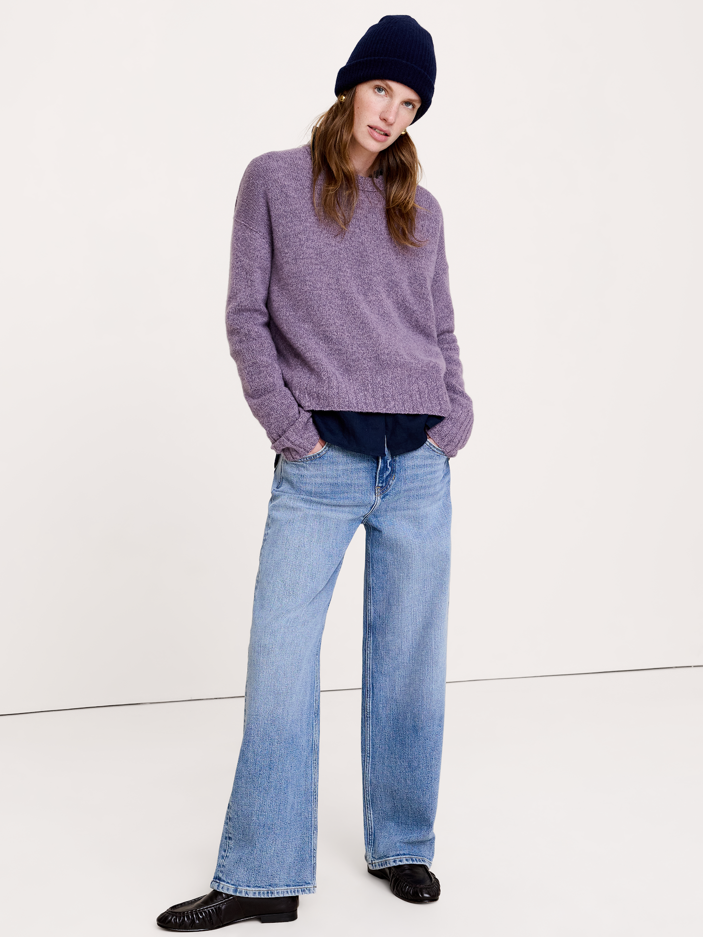 Image number 4 showing, Cashmere Slouchy Beanie