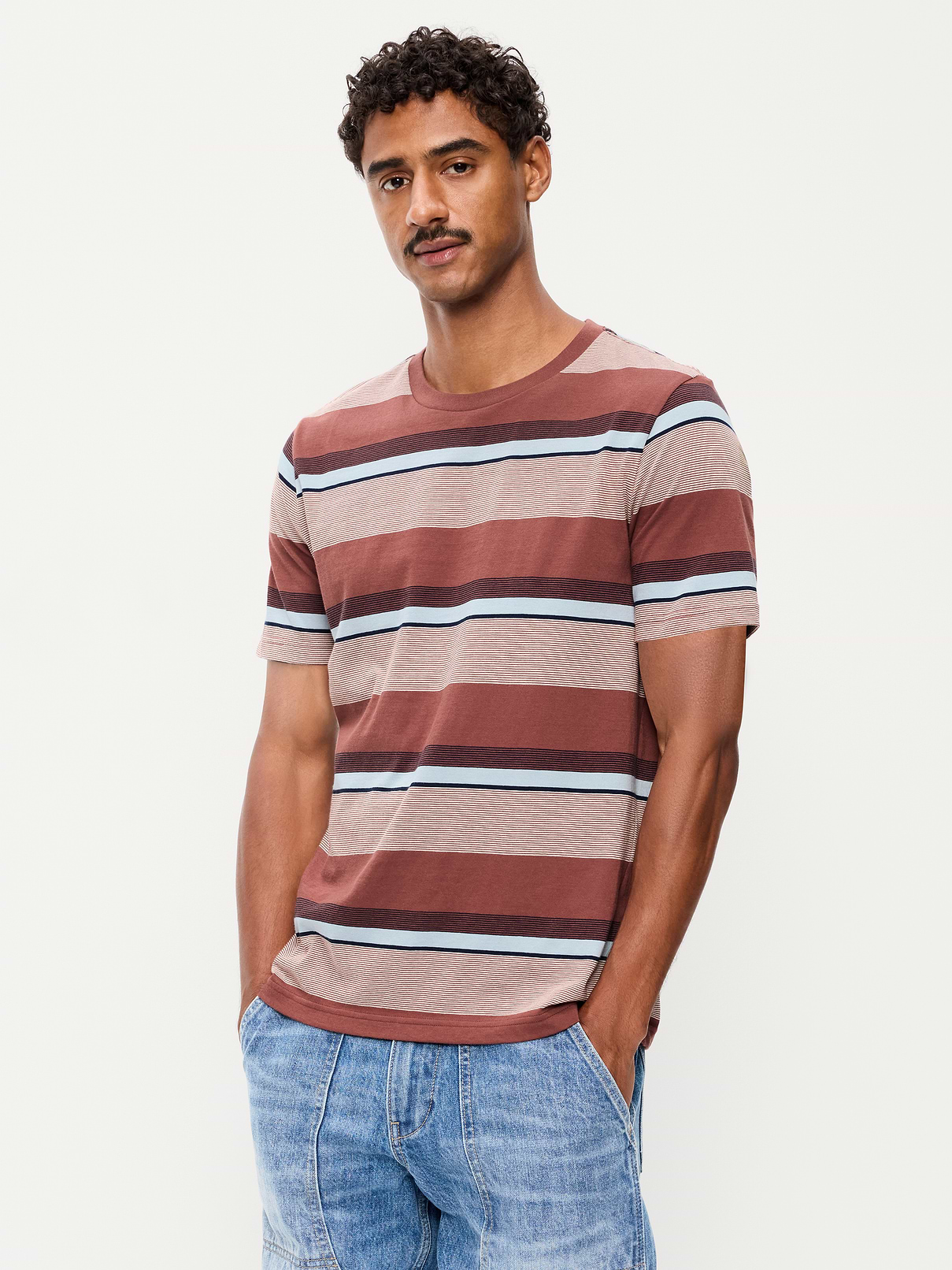 Image number 1 showing, Crew-Neck Striped T-Shirt