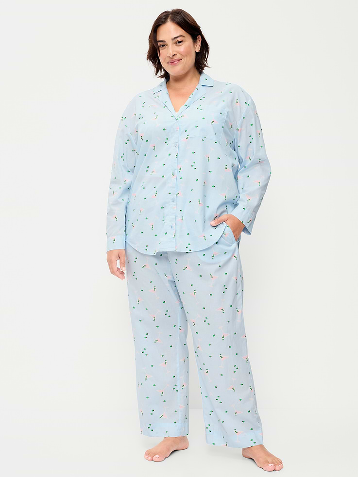 Image number 4 showing, Poplin Pajama Pant Set