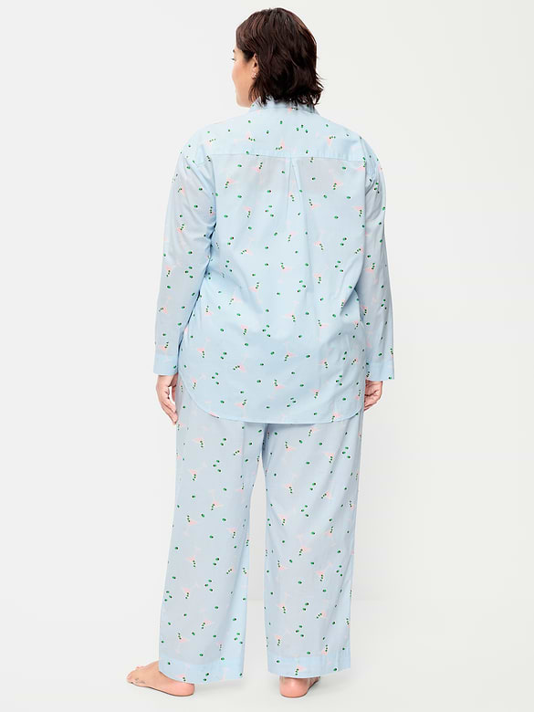 Poplin Pajama Pant Set