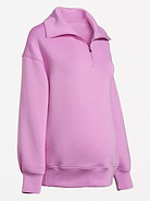 Image number 2 showing, Maternity Bounce Fleece Half-Zip Pullover