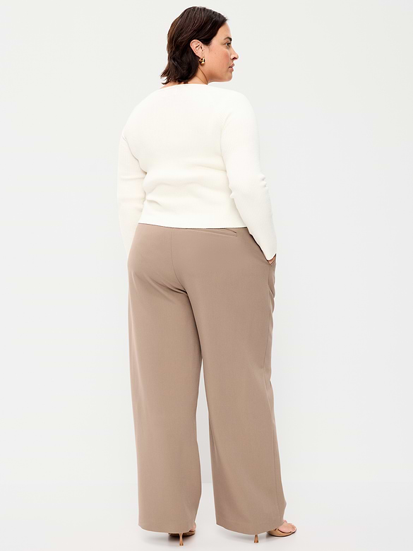 Extra High-Waisted Taylor Wide-Leg Trouser Pants