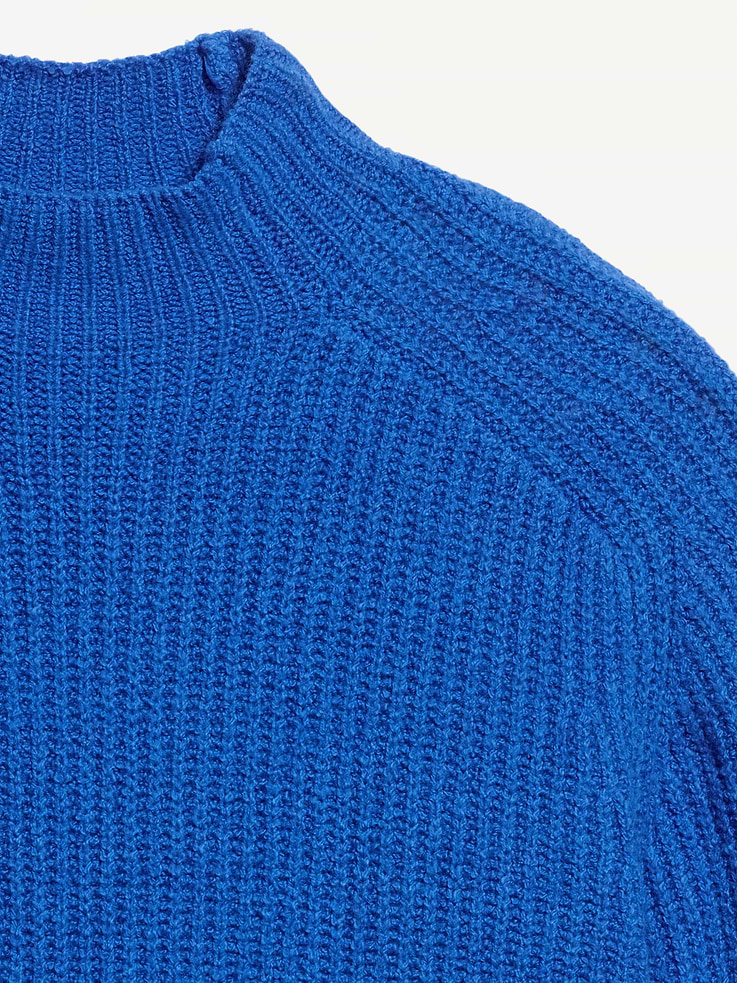 Image 5 of 5, SoSoft Mock-Neck Shaker Sweater