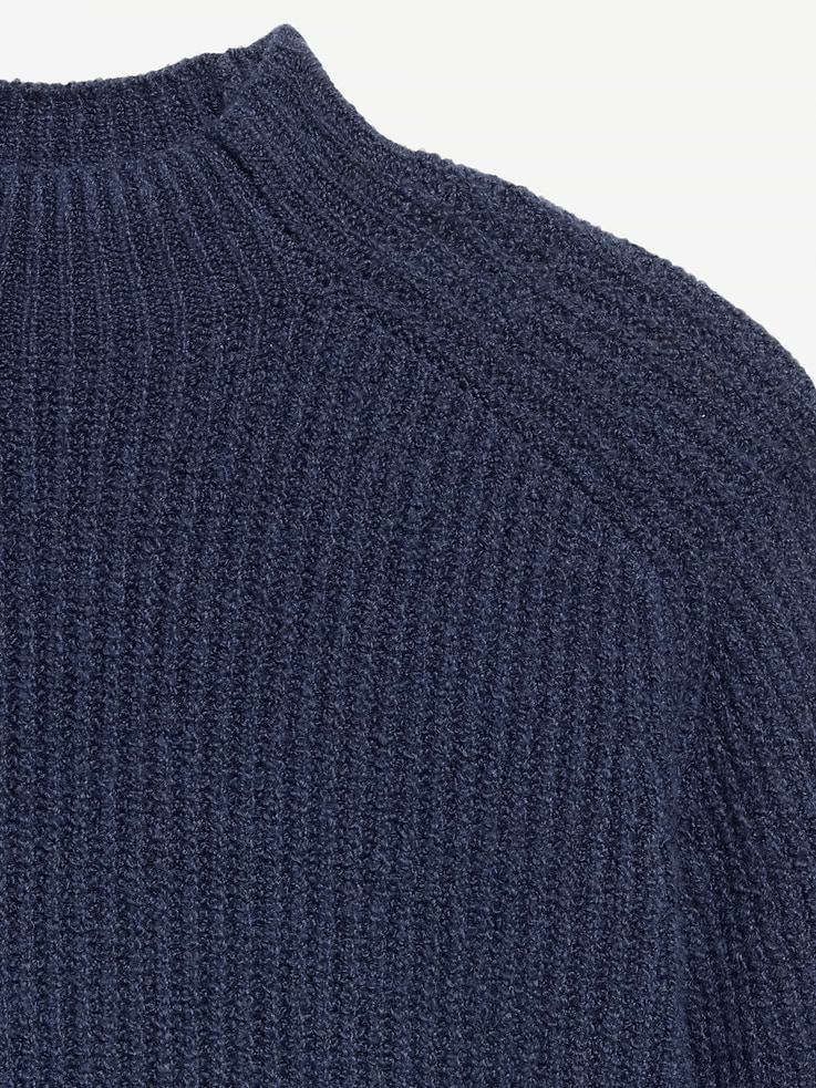 Image 5 of 5, SoSoft Mock-Neck Shaker Sweater