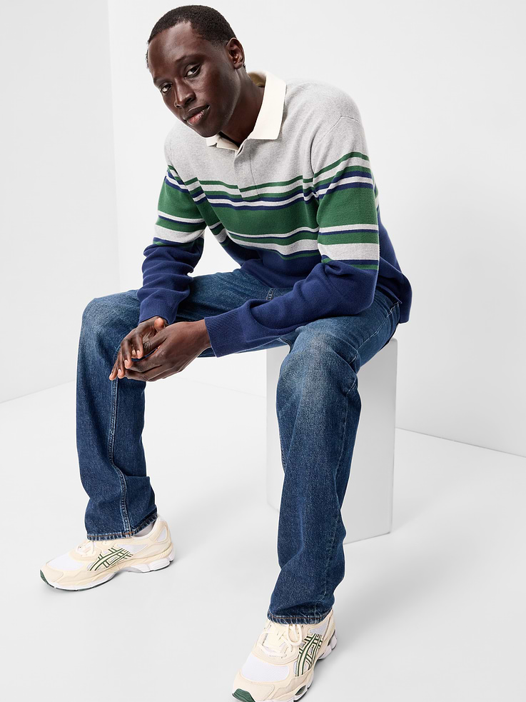 Image number 3 showing, Long-Sleeve Rugby Polo