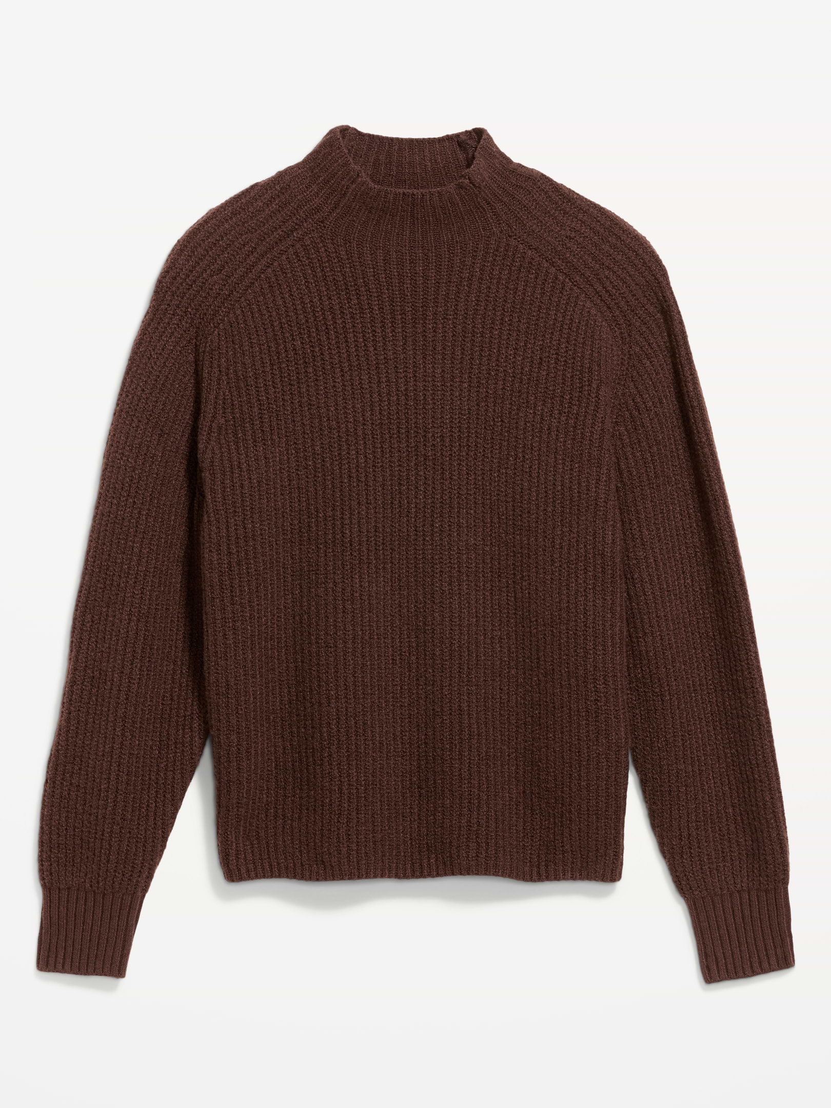 Image 4 of 5, SoSoft Mock-Neck Shaker Sweater, New