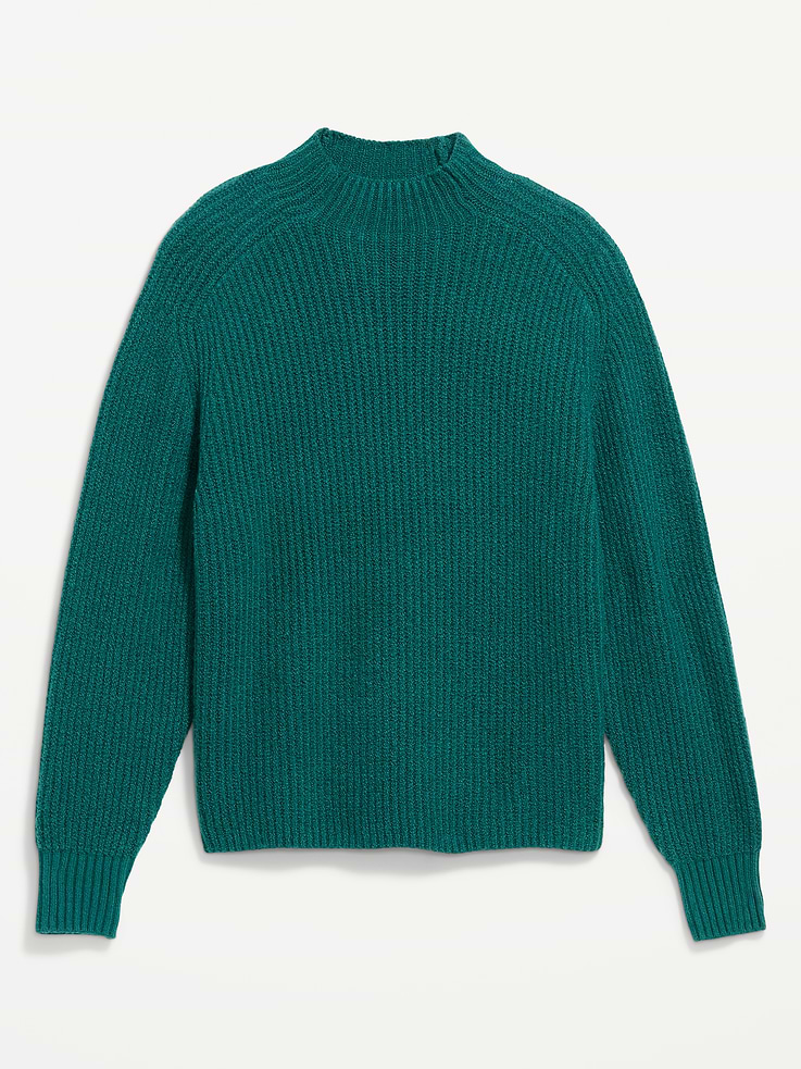 Image 4 of 5, SoSoft Mock-Neck Shaker Sweater