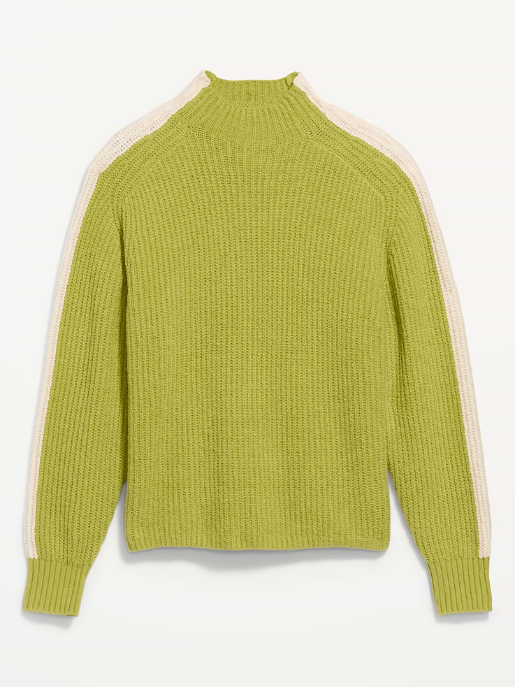 Image 5 of 6, SoSoft Sport Mock-Neck Shaker Sweater