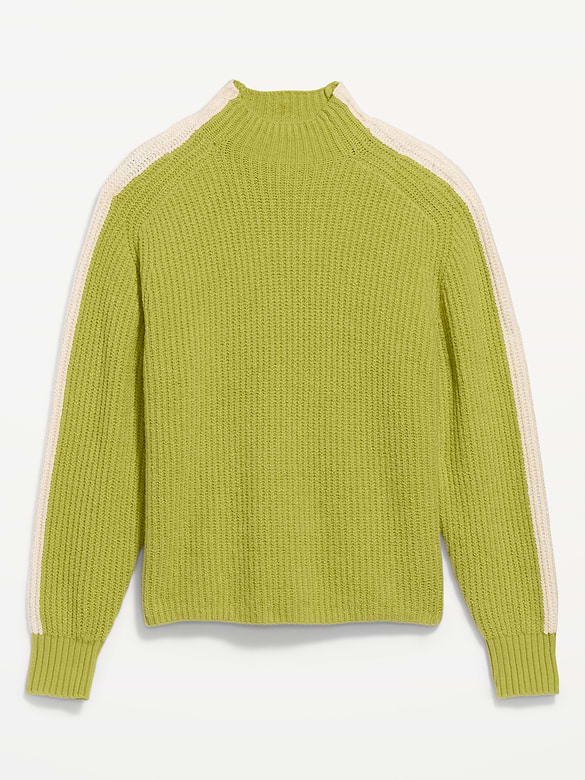 SoSoft Sport Mock-Neck Shaker Sweater