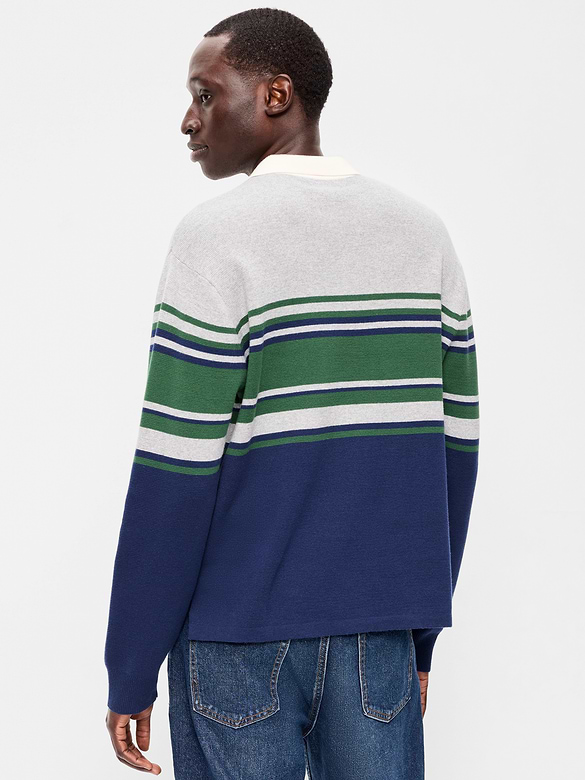 Long-Sleeve Rugby Polo