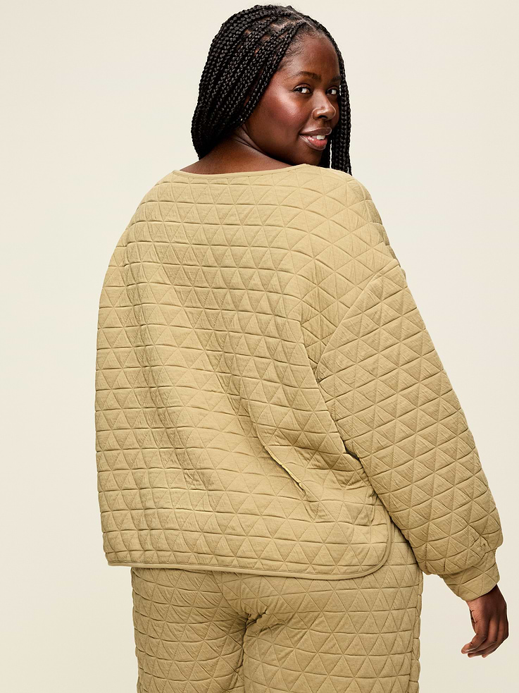 Image number 9 showing, Quilted Bounce Boatneck Sweatshirt