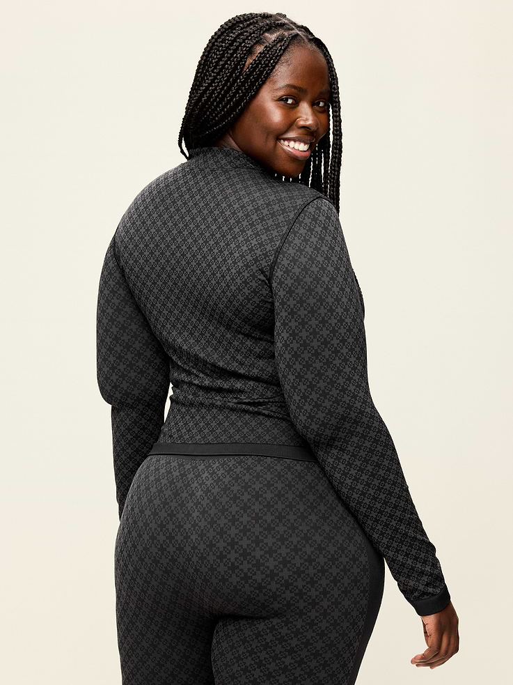 Image 8 of 8, Seamless Jacquard Full-Zip Jacket