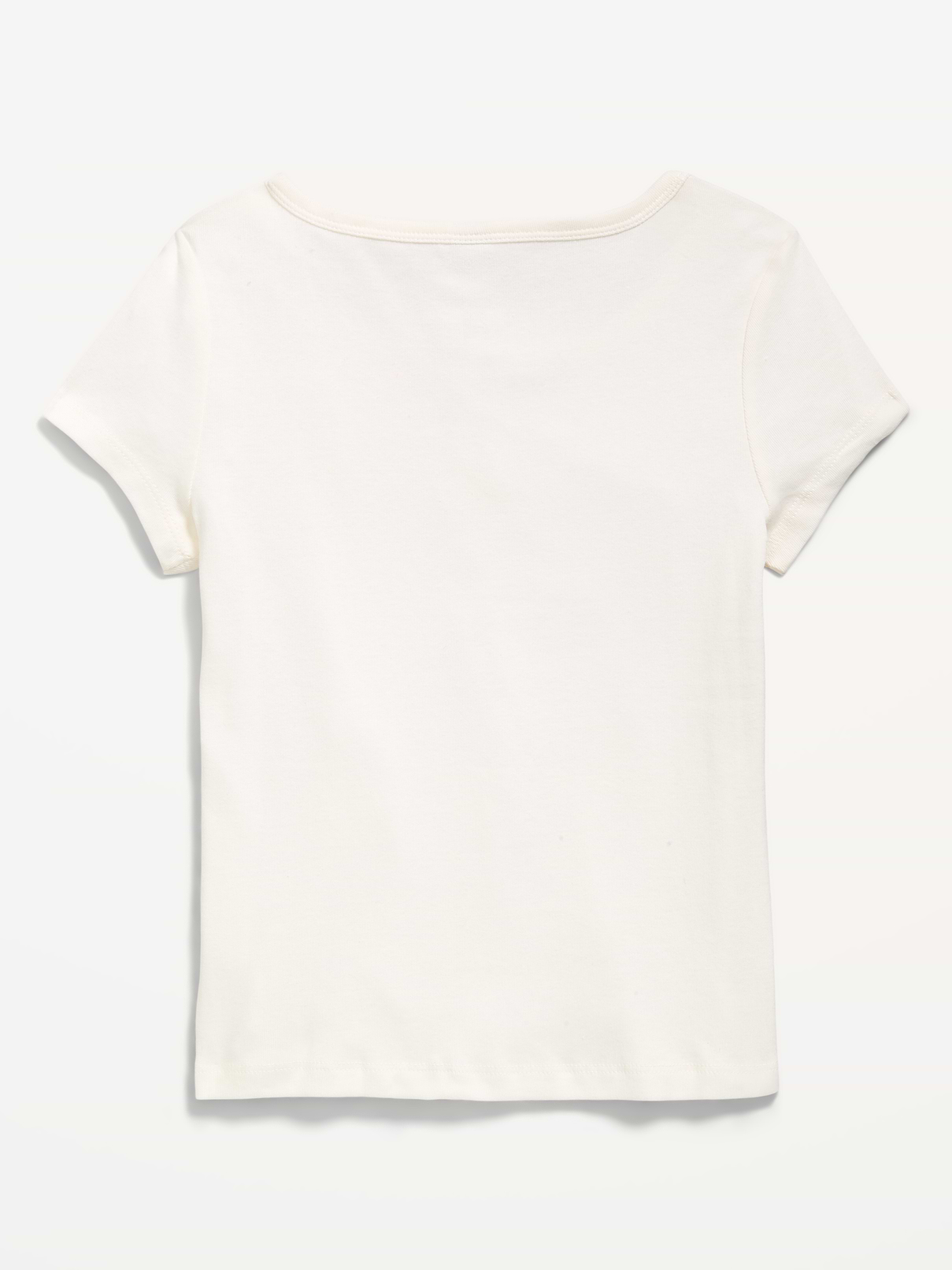 Image number 2 showing, Short-Sleeve Henley Top for Girls