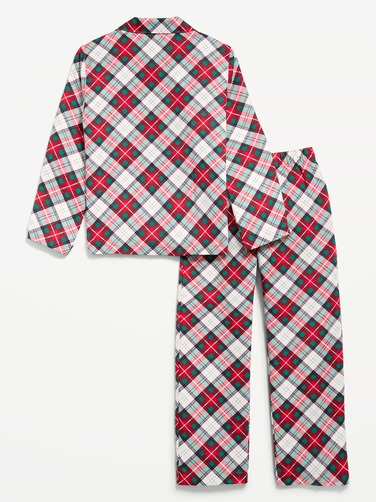 Image number 2 showing, Gender-Neutral Printed Flannel Pajama Pants Set for Kids