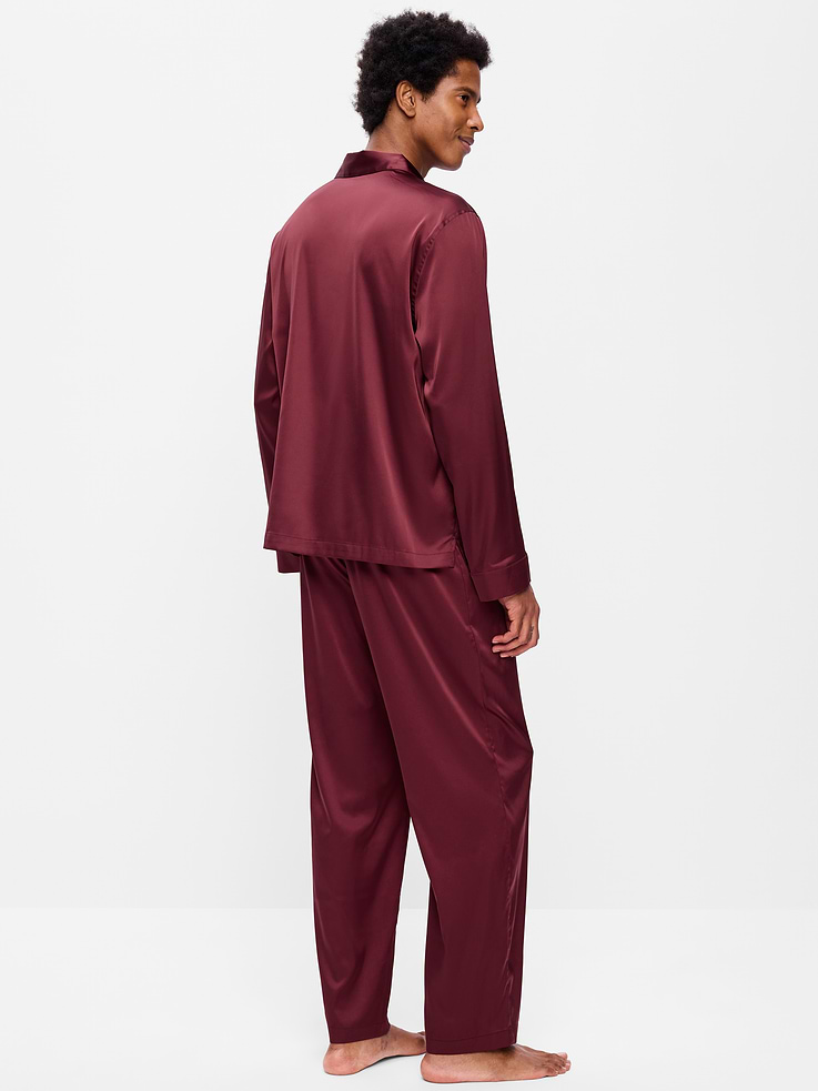 Image number 2 showing, Satin Pajama Pant Set for Men