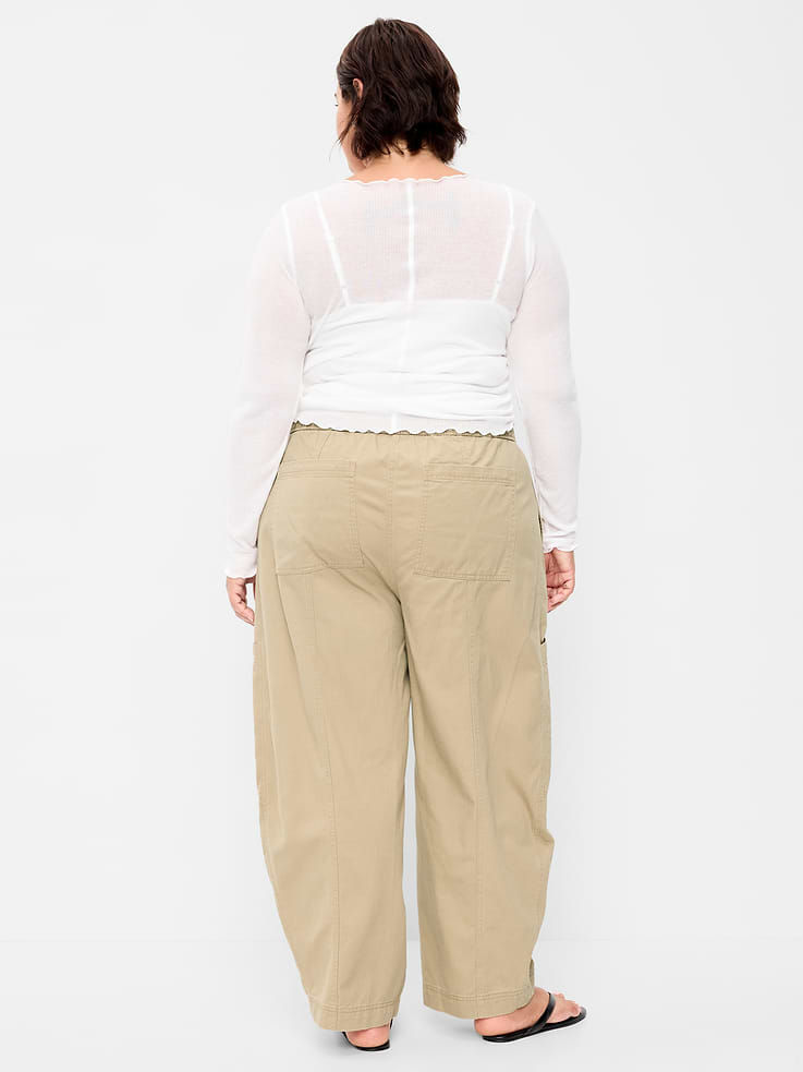 Image number 8 showing, Mid-Rise Pull-On Utility Pants