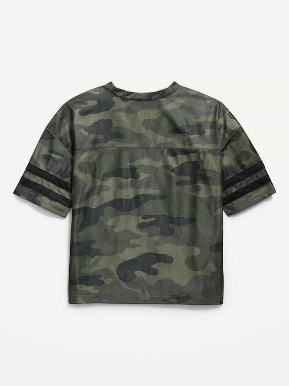 Oversized Football-Style Lifestyle Jersey T-Shirt for Boys