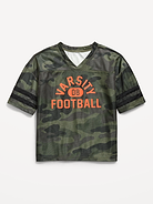 Image number 1 showing, Oversized Football-Style Lifestyle Jersey T-Shirt for Boys