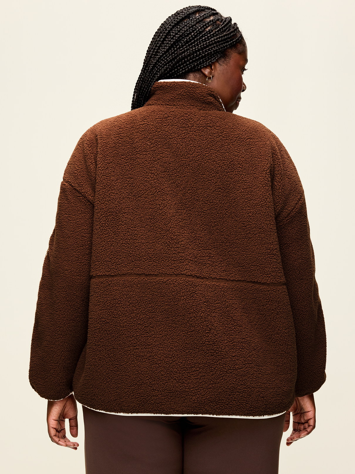 Loose Sherpa Quarter-Zip Pullover | Old Navy