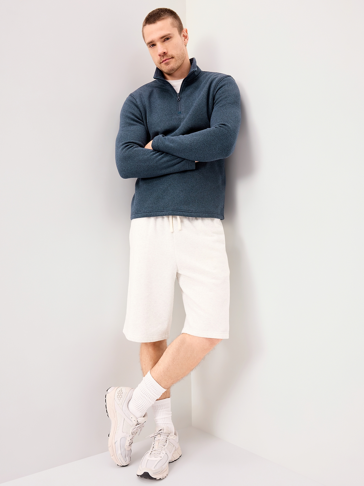 Sweater Fleece Quarter-Zip | Old Navy