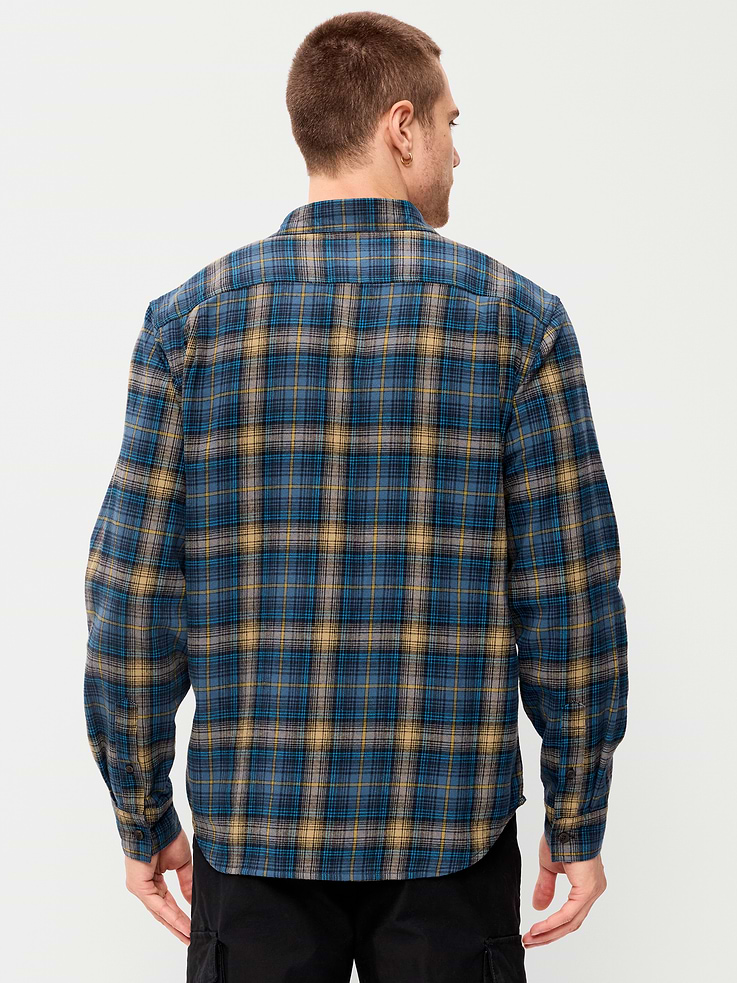 Image number 2 showing, Relaxed Long-Sleeve Flannel Pocket Shirt