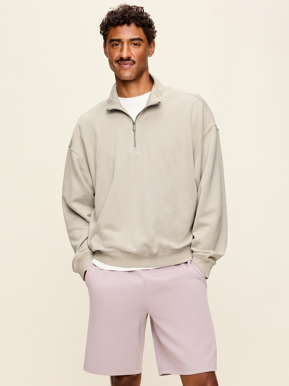 Lived-In Pro Quarter Zip | Old Navy