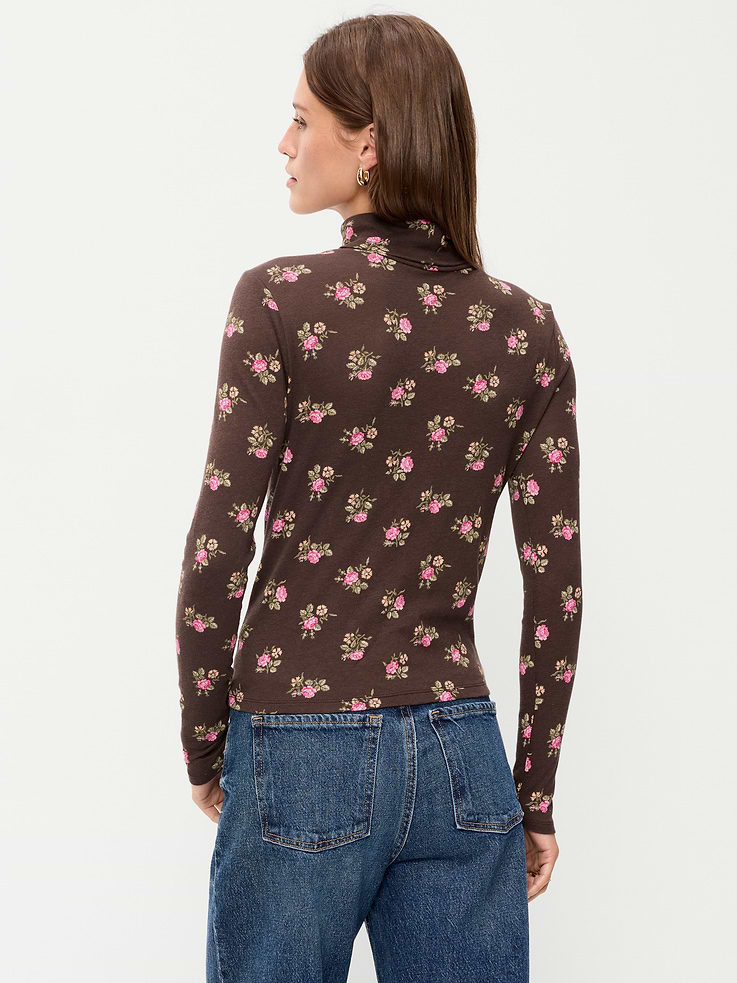 Image number 2 showing, Slim-Fit Printed Turtleneck