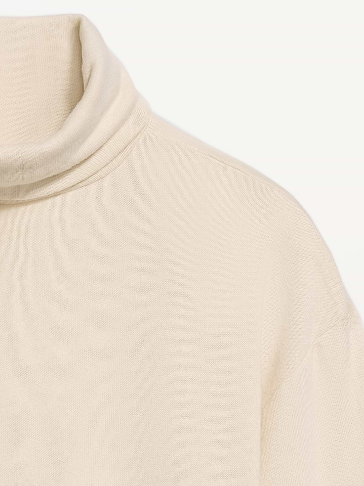 Image 4 of 7, Long-Sleeve Oversized Turtleneck Sweater