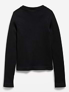 Image number 3 showing, Fitted Long-Sleeve Seamless Ribbed Performance Top for Girls