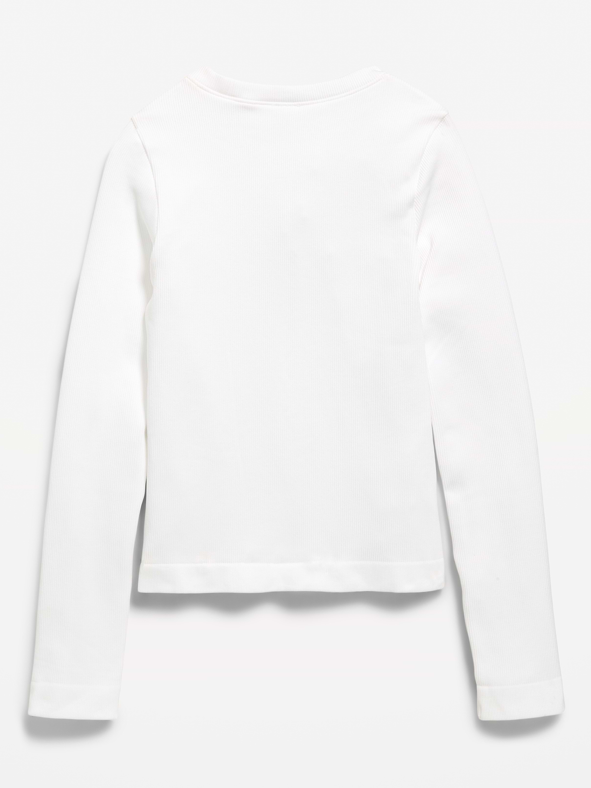 Image number 3 showing, Fitted Long-Sleeve Seamless Ribbed Performance Top for Girls