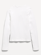 Image number 3 showing, Fitted Long-Sleeve Seamless Ribbed Performance Top for Girls