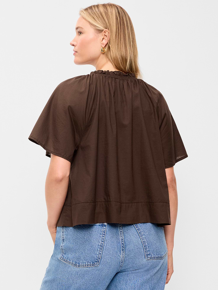 Image number 6 showing, Loose Short-Sleeve Top