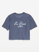 L'image numéro 3 présente T-shirt droit à manches courtes NuageSport pour fille