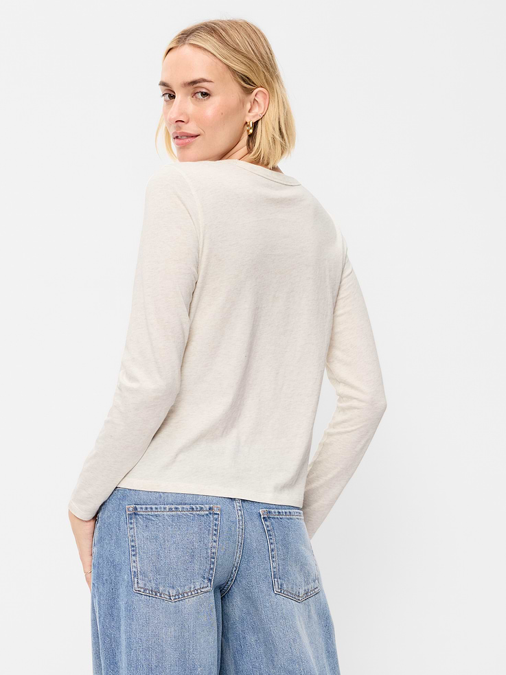 Image number 2 showing, EveryWear Long-Sleeve Crew-Neck T-Shirt
