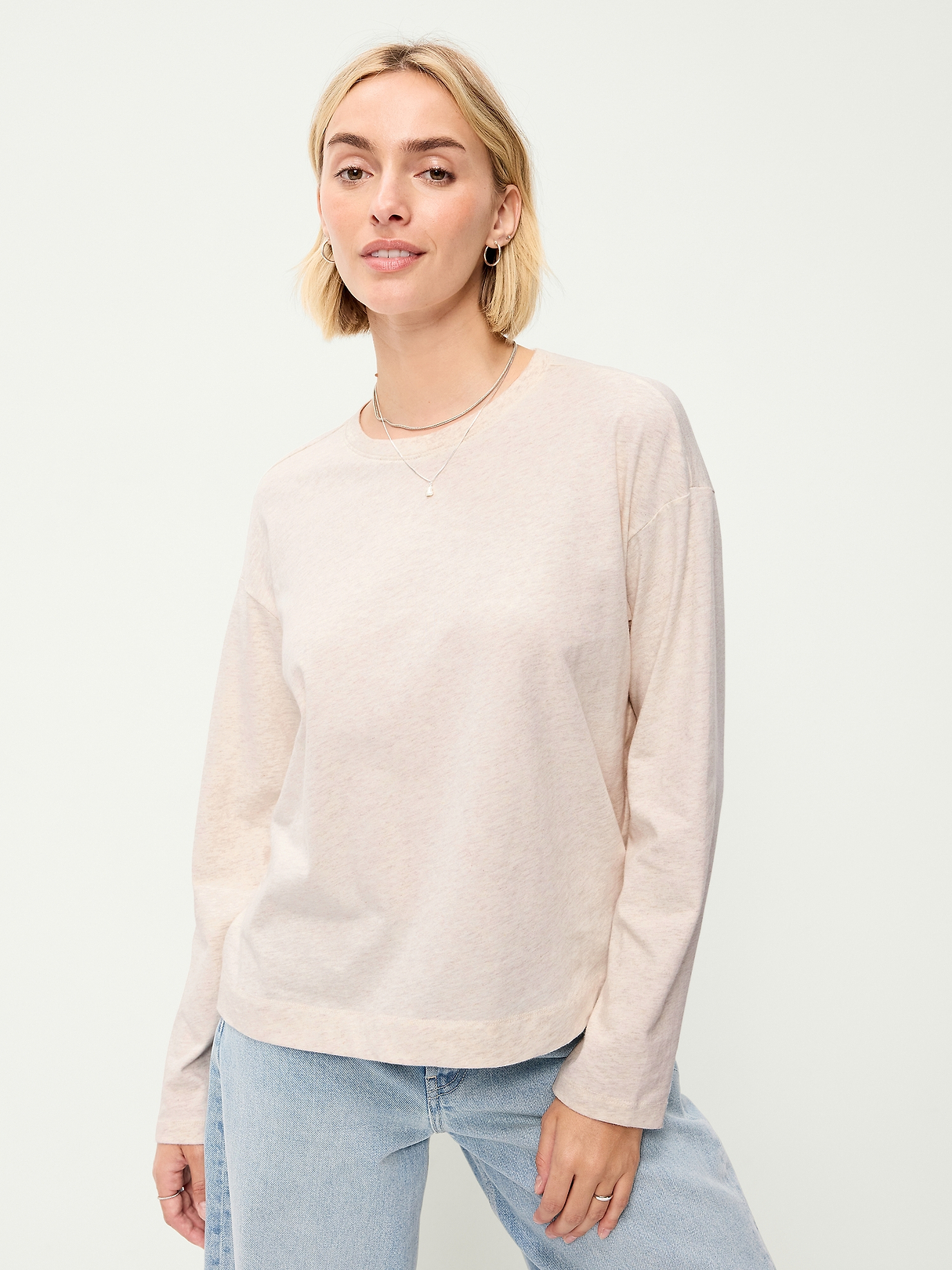 Vintage Long-Sleeve Crew-Neck T-Shirt | Old Navy