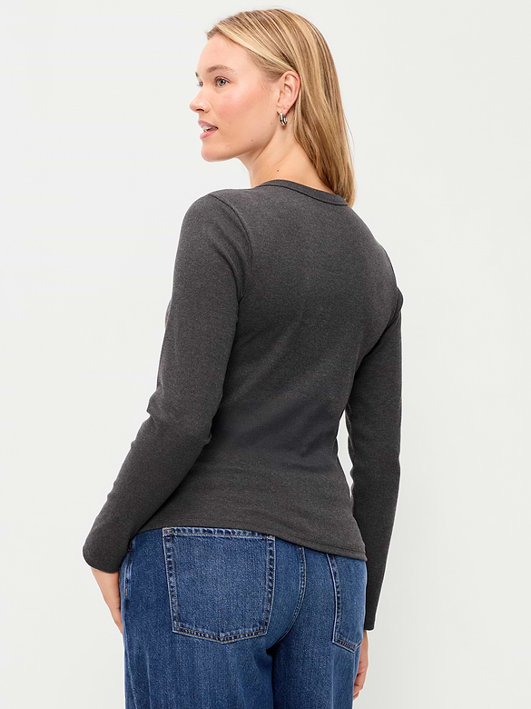 Snug Long-Sleeve Crew-Neck T-Shirt