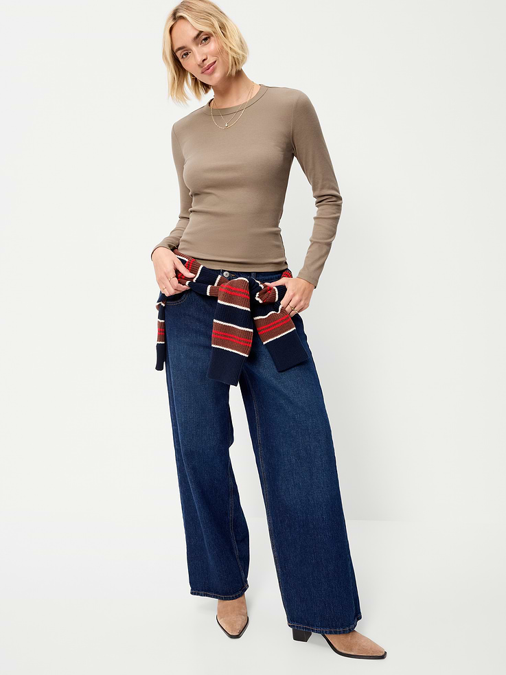 Image number 3 showing, Snug Long-Sleeve Crew-Neck T-Shirt