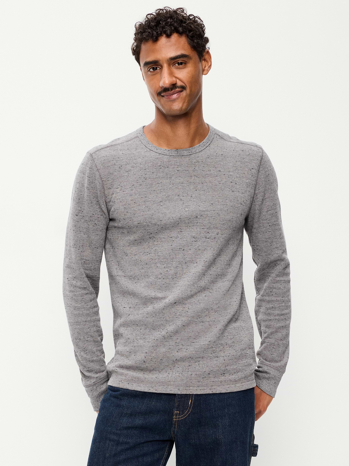 Image number 1 showing, Crew-Neck Waffle T-Shirt