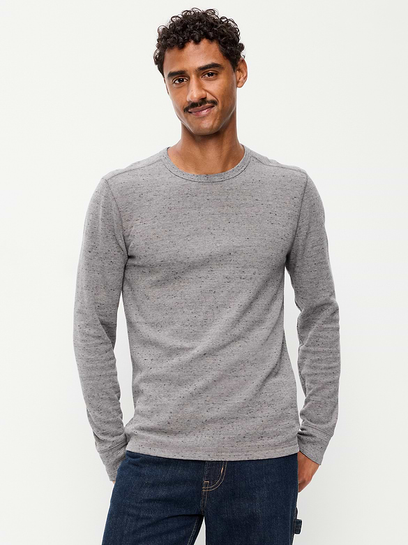 Crew-Neck Waffle T-Shirt
