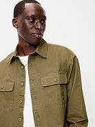 Image 3 of 3, Loose Fit Long-Sleeve Twill Shirt