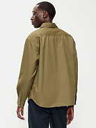 Image 2 of 3, Loose Fit Long-Sleeve Twill Shirt